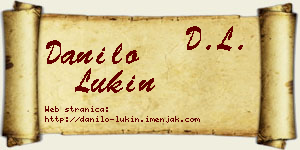 Danilo Lukin vizit kartica